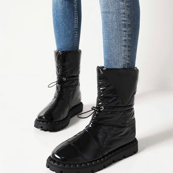 Sun gurg women’s ankle boots Quilted Down Snow size 9 - Picture 3 of 5